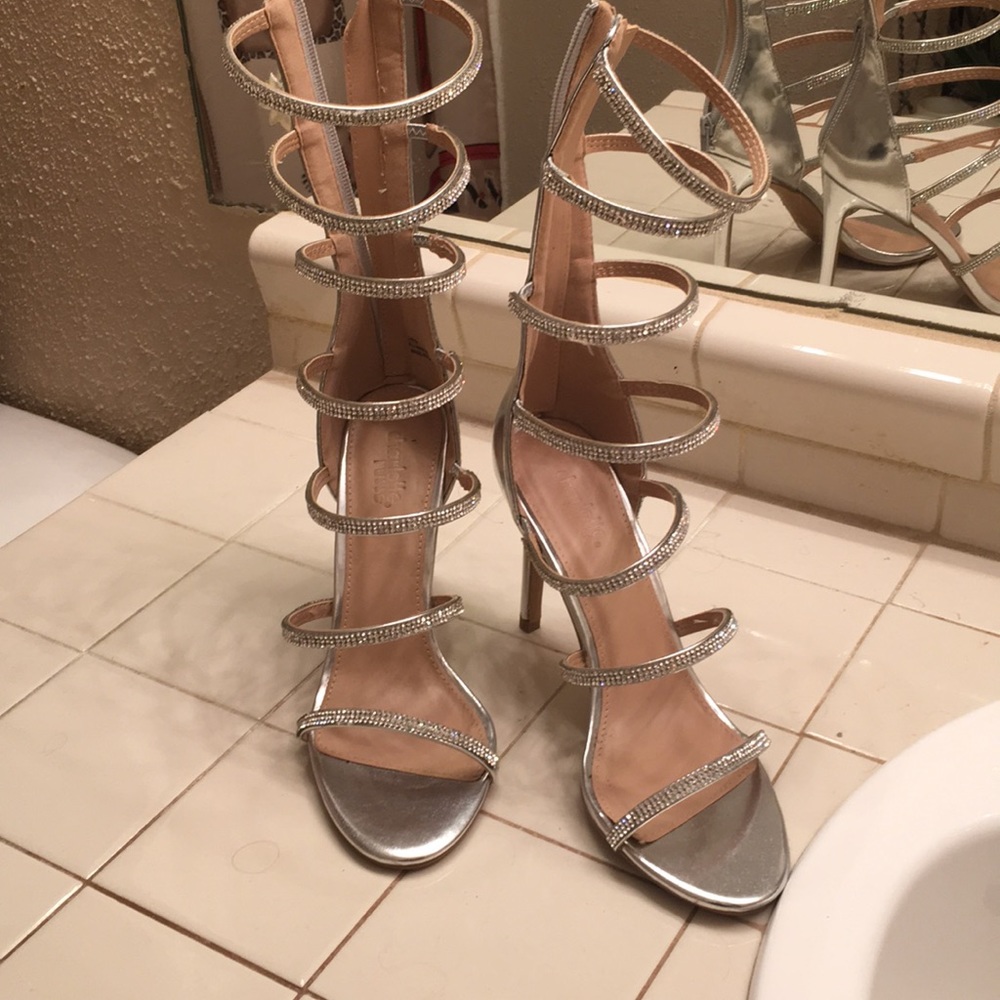 Silver shoes